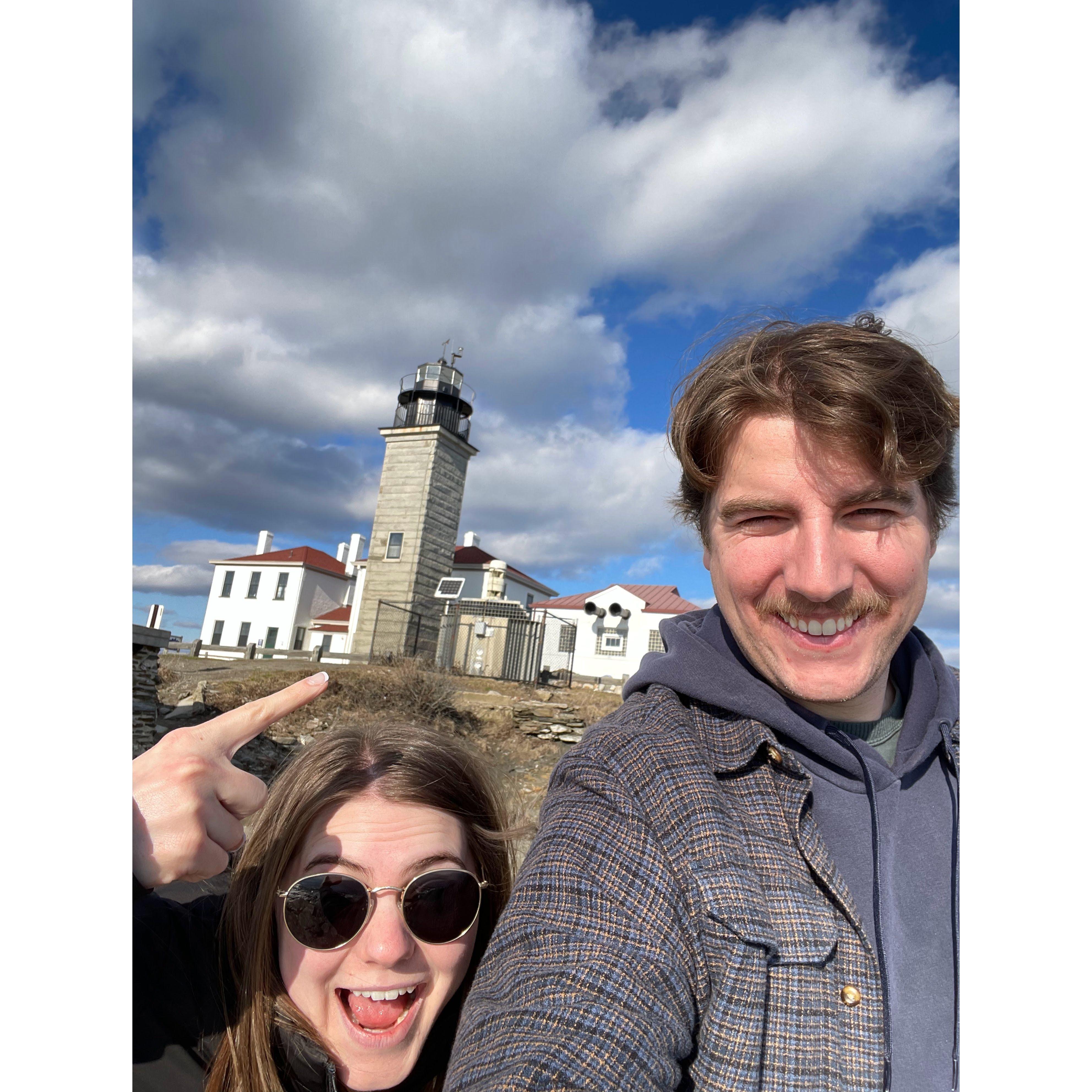 Showing Dustin the sights of Rhode Island for the first time!!