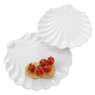 Shell Plates, Set Of 2