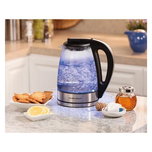Hamilton Beach 1.7L Illuminated Glass Cordless Kettle - 40869