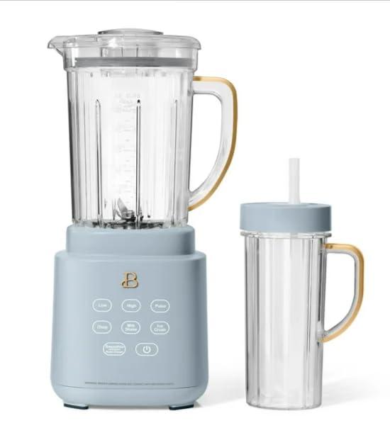 Beautiful PowerExact Blender System, by Drew Barrymore White Icing (Cornflower Blue)