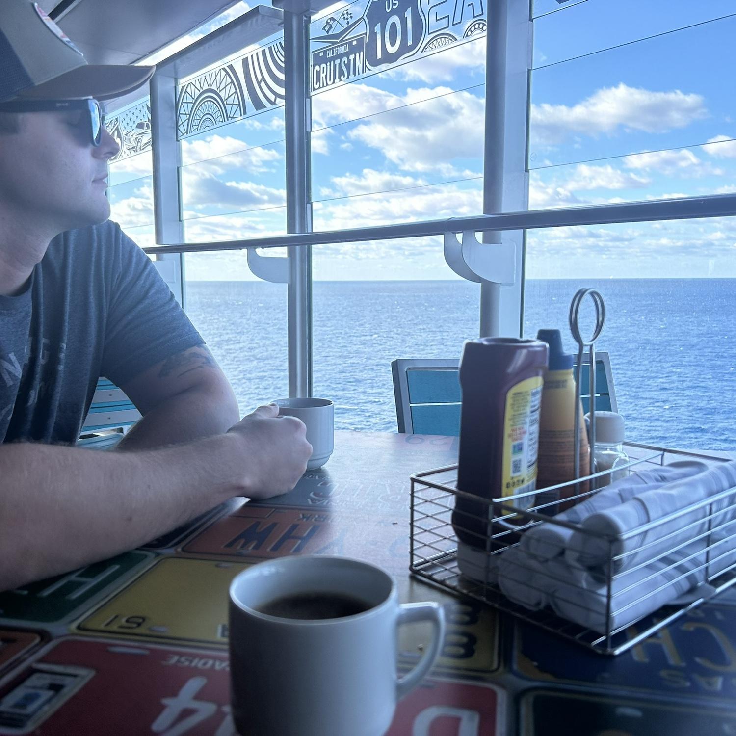 Our first cruise together to the Caribbean.