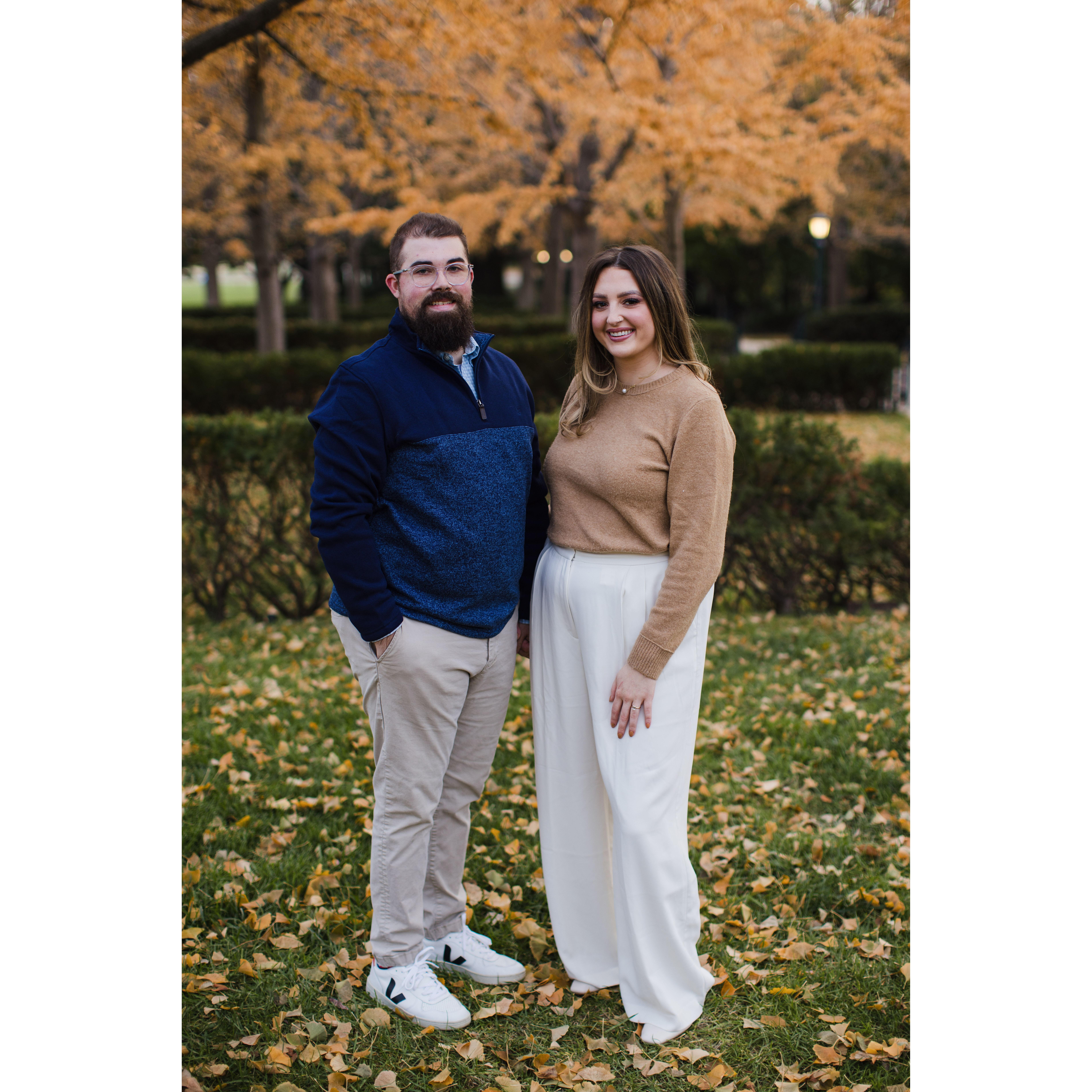 These photos were taken at the Nelson Atkins Art Museum. This is one of Maddie's favorite places in KC, and where Justin proposed!