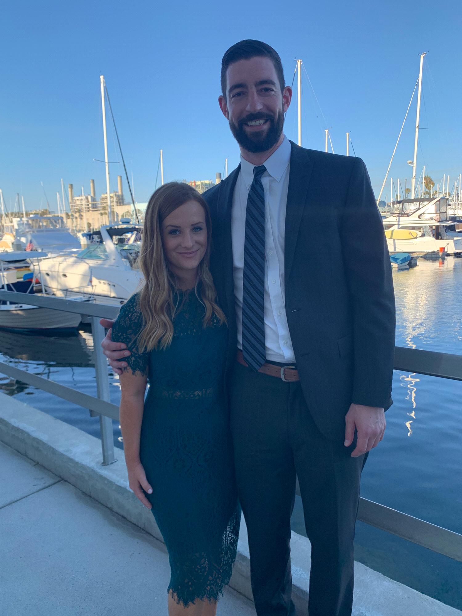 At a good friend's wedding in Redondo Beach!