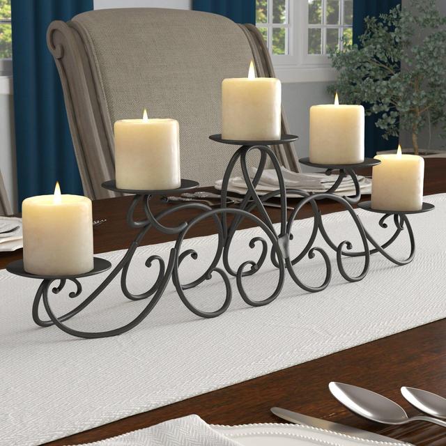 Vintage Small Iron Candelabra