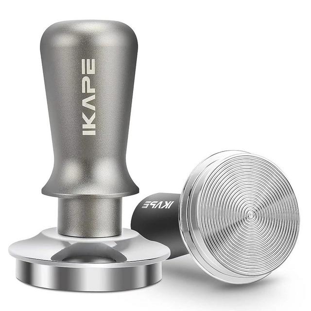 Sccody 53mm Calibrated Espresso Tamper, Coffee Tamper with Two Calibrated Springs Loaded, New Upgraded Calibrated Tamper 100% Food Grade 304 Stainless Steel Tamper(Base+Handle)