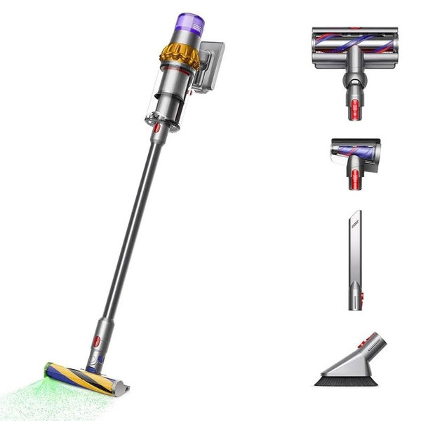 Dyson V15 Detect Cordless Vacuum Cleaner, Yellow/Nickel