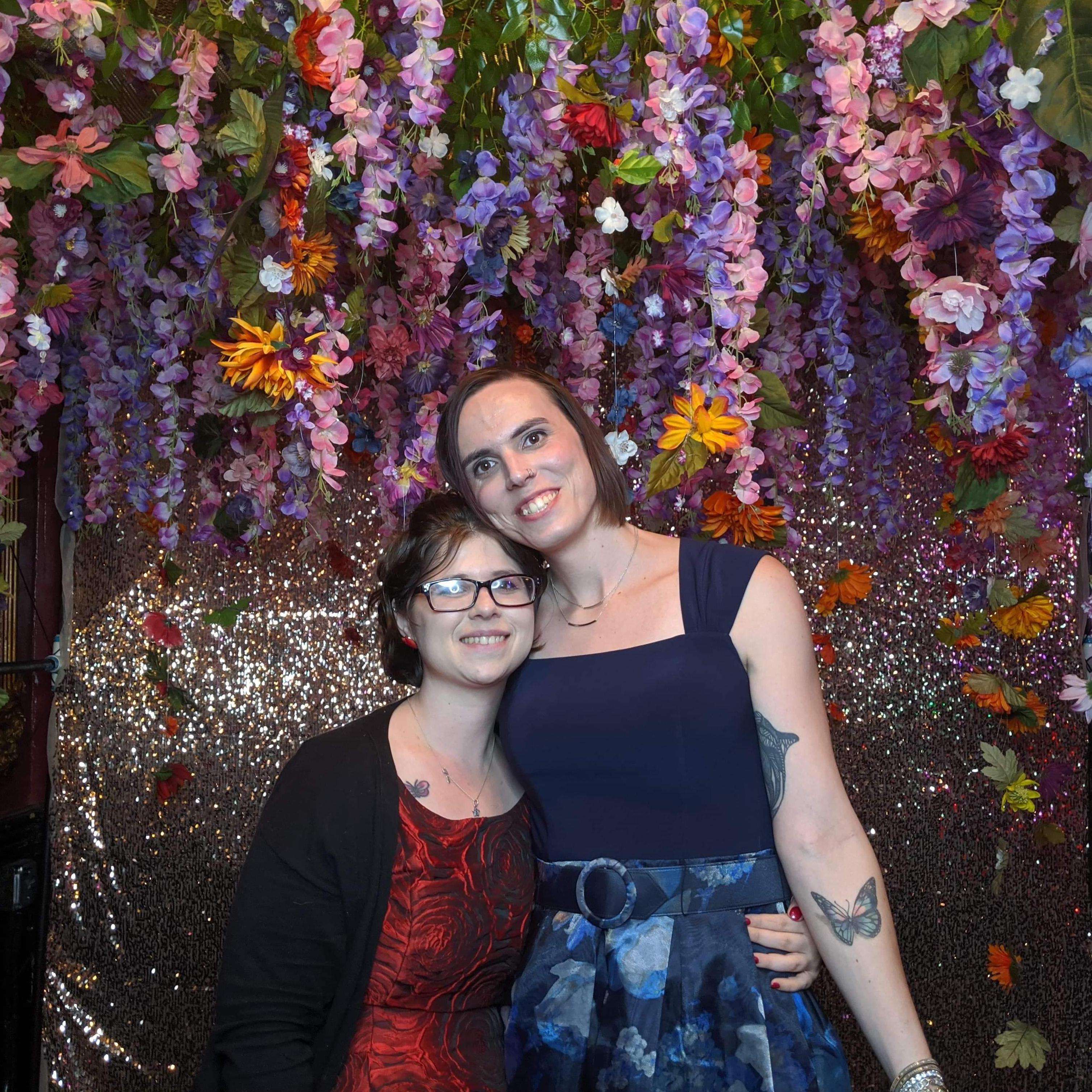 At the Way Out Gala, a charity event benefitting at-risk queer youth.