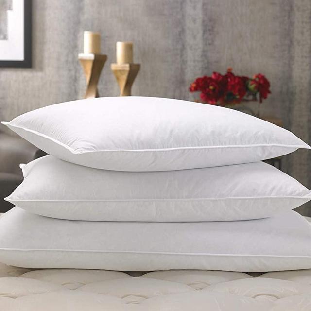Marriott Feather & Down Pillow - Dual Chamber Pillow Feather and Down Pillow - Set of 2 - Standard (20" x 26")