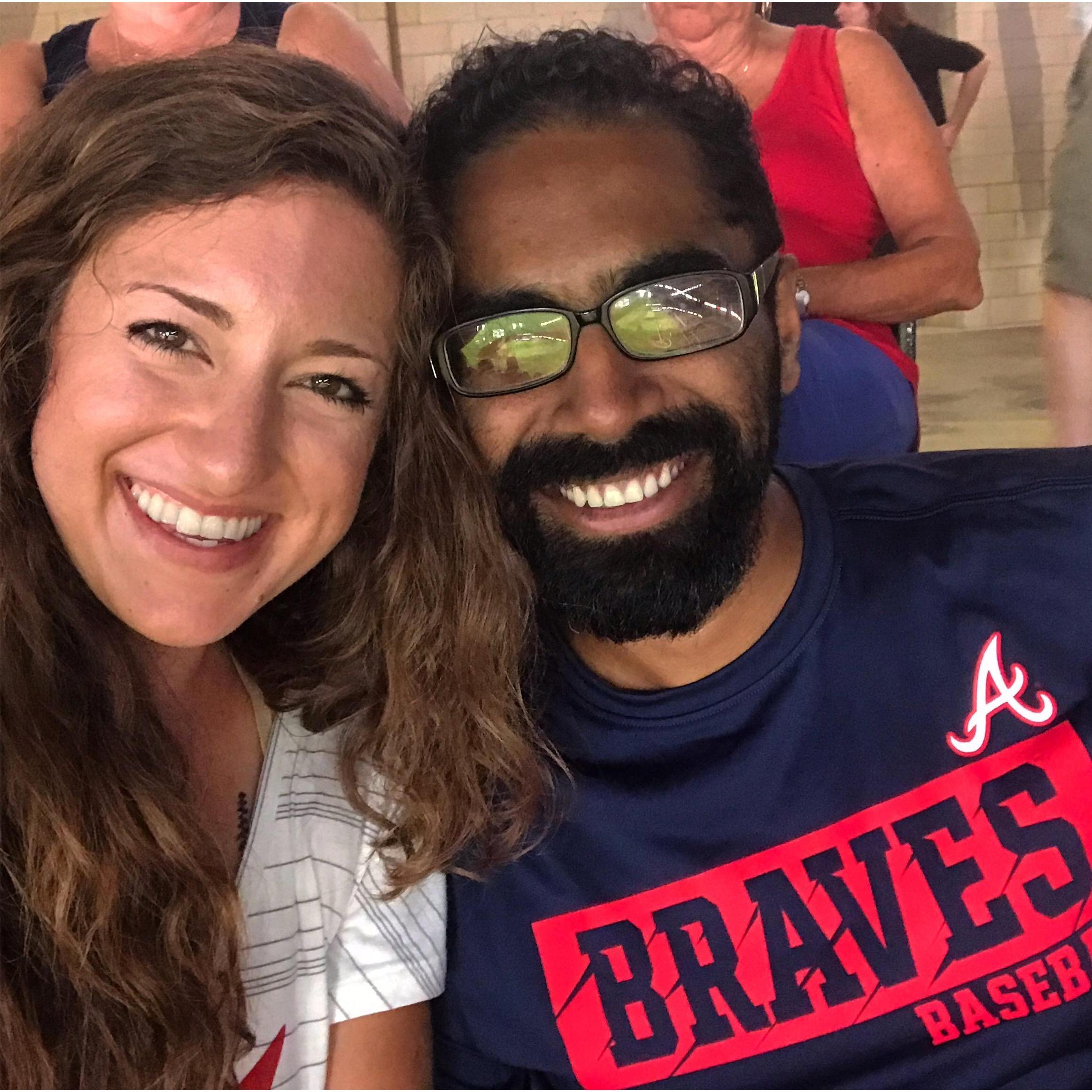 At our first Atlanta Braves game