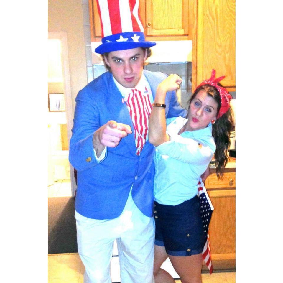 One of the many Halloween costumes over the years