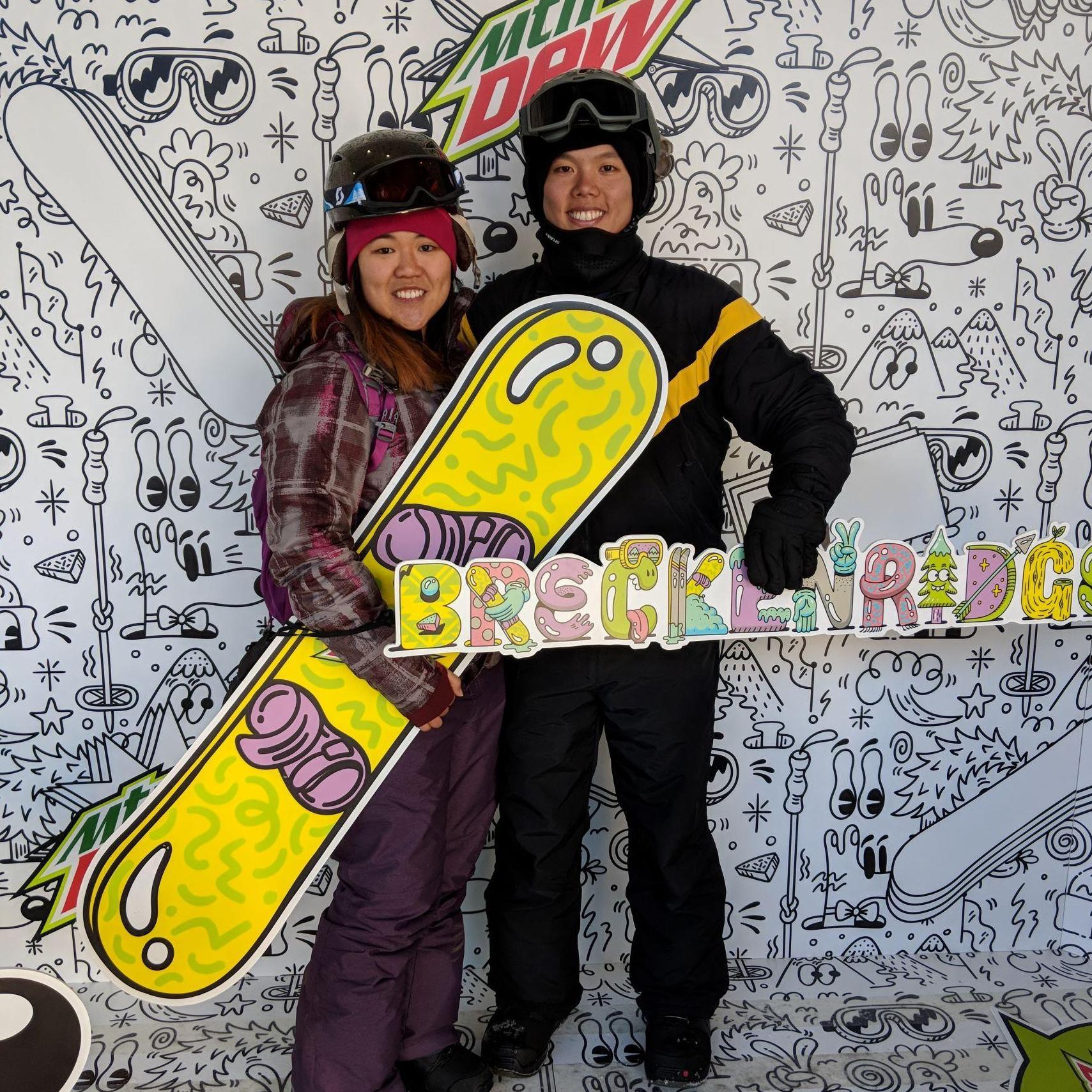 Snowboardin' days in Breck