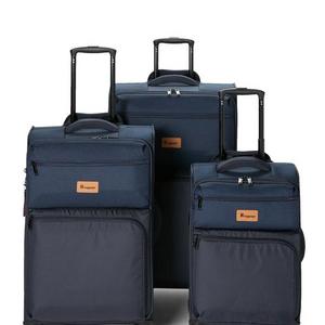 3-Piece Denim DuoTone Upright Spinner Set