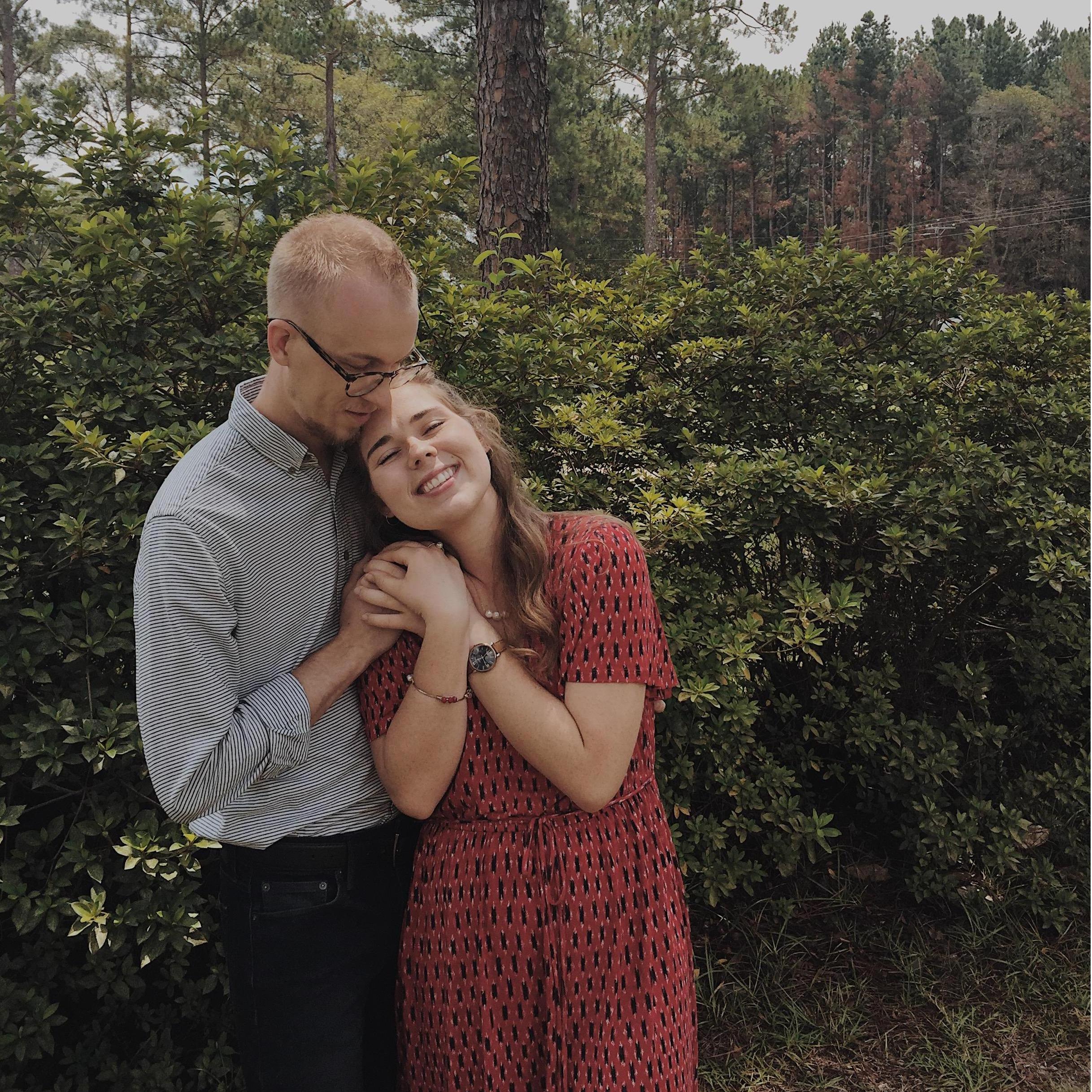 Visiting family in Georgia. We are happy despite all the gnats trying to fly around our faces. July 15, 2018.