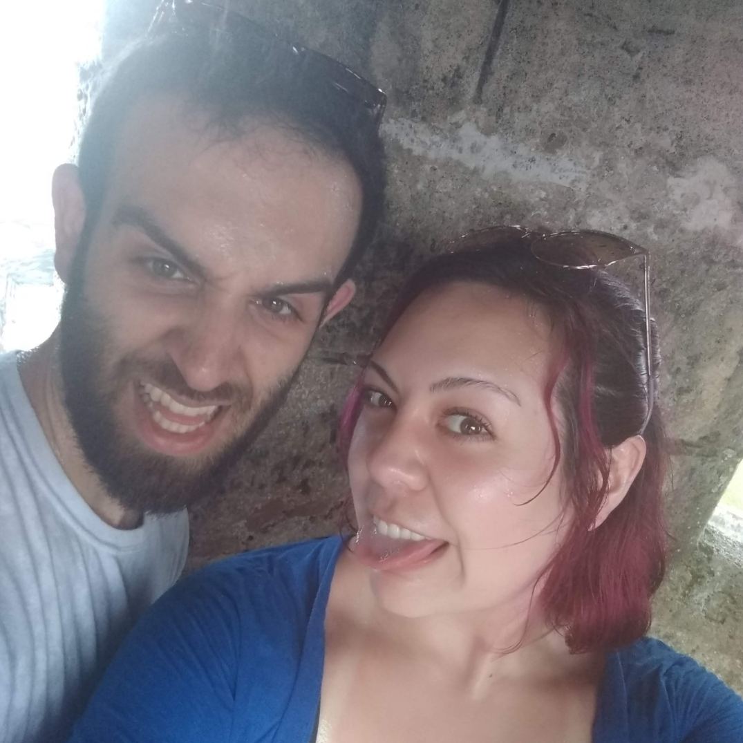 Dodging the rain in a castle in Puerto Rico