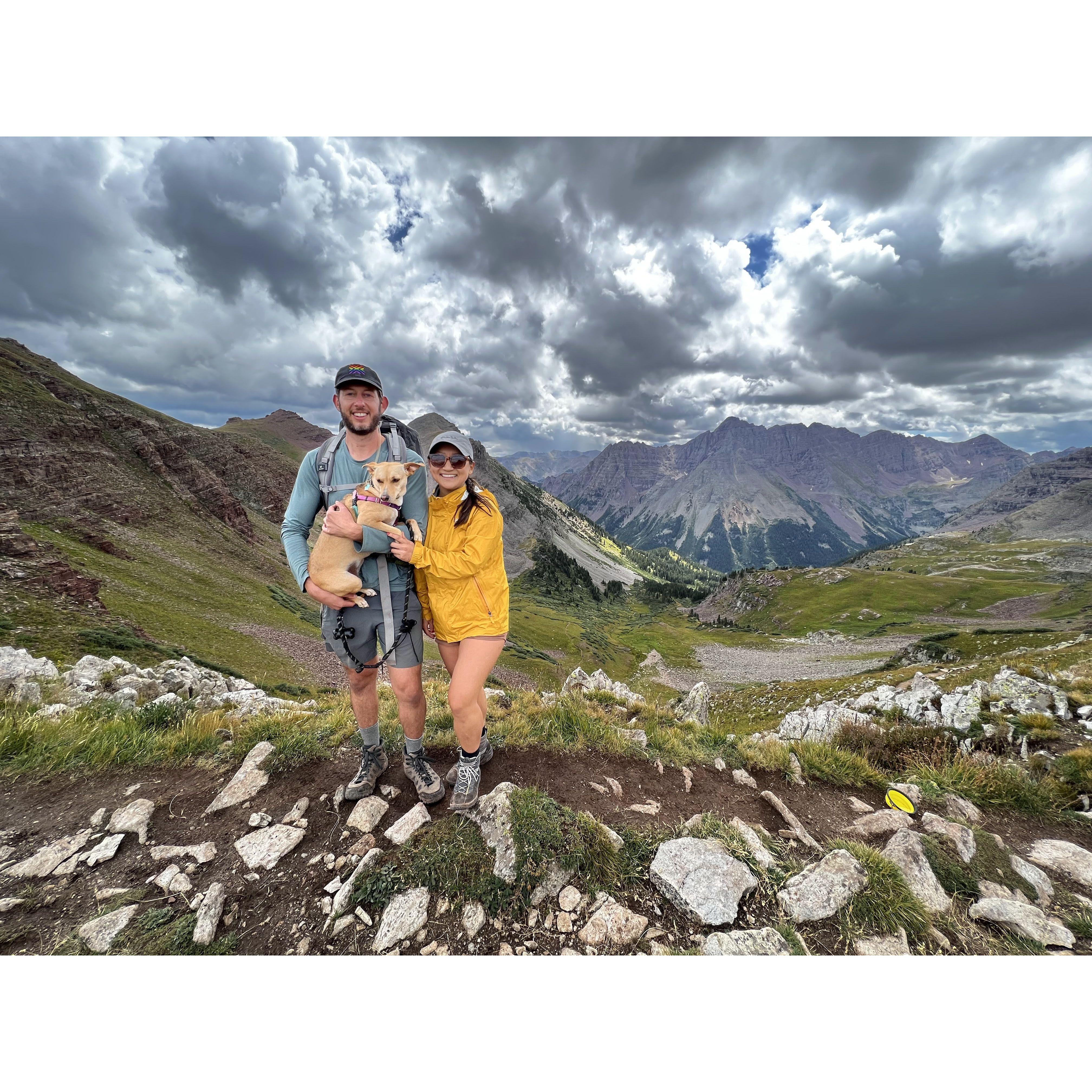 Survived a multi-day backpacking adventure through the Maroon Bells.