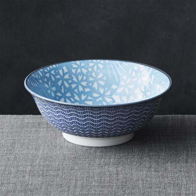 Kiso 8" Noodle Bowl Light Blue