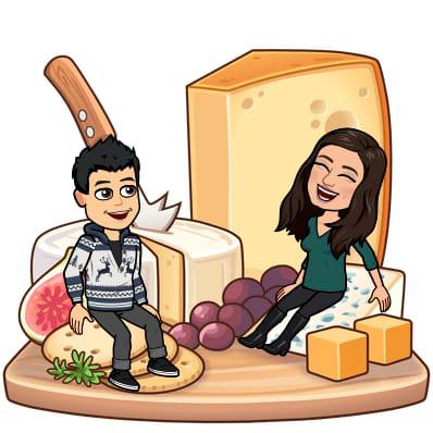 We love cheese! (And sending each other adorable bitmojis)
