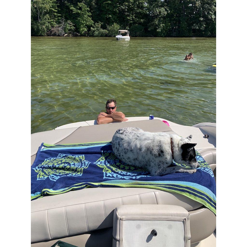 Relaxing on Lake Winnipesaukee