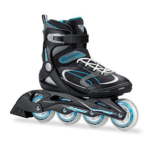 Bladerunner by Rollerblade Advantage Pro XT Women's Adult Fitness Inline Skate, Black and Light Blue, Inline Skates