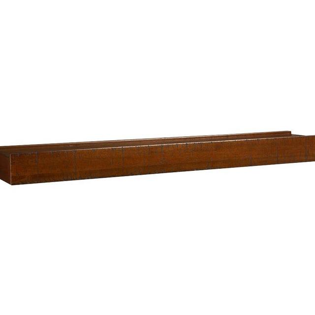 Rustic Wood Shelf, 48", Espresso