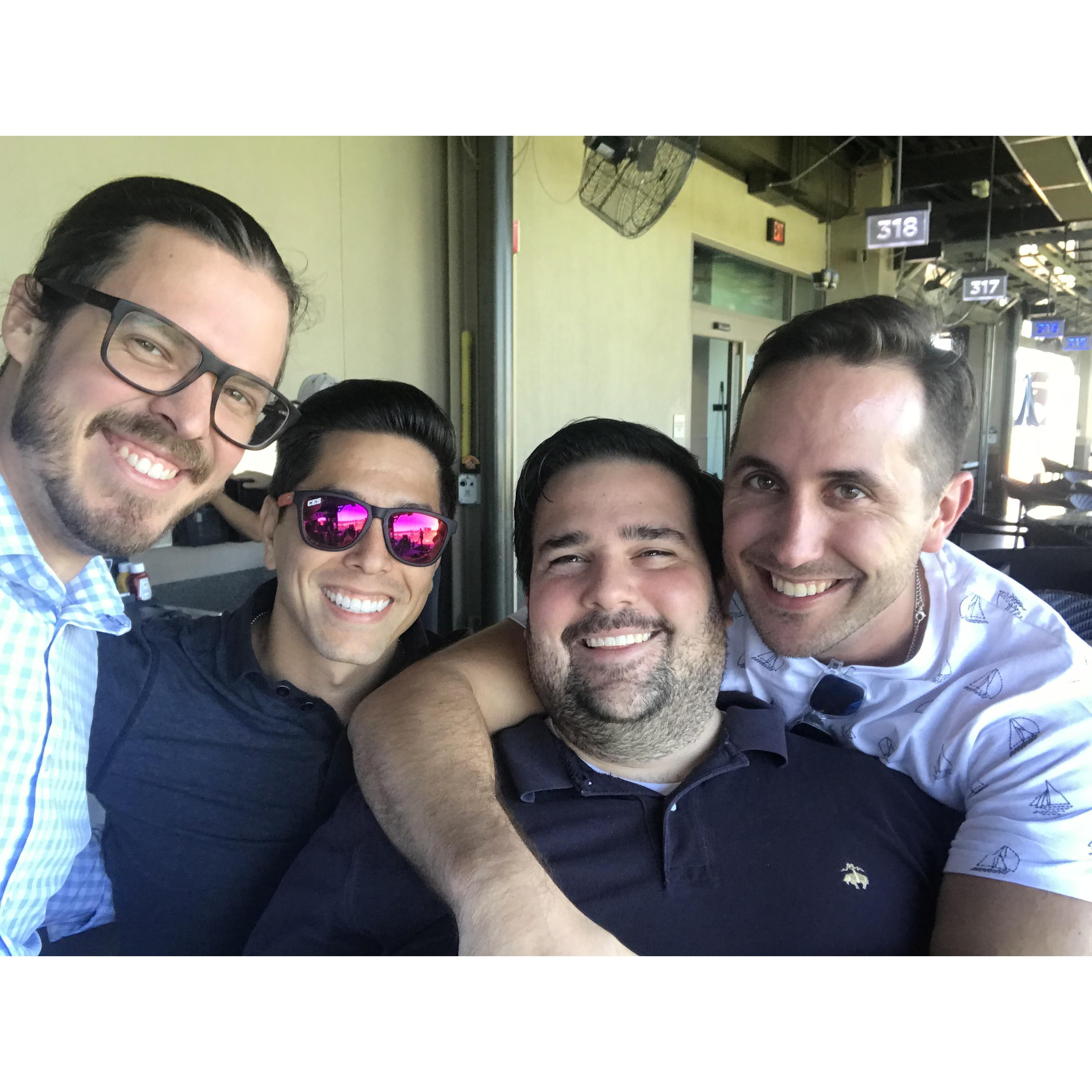 Joel with Kevin, Cull and Conway