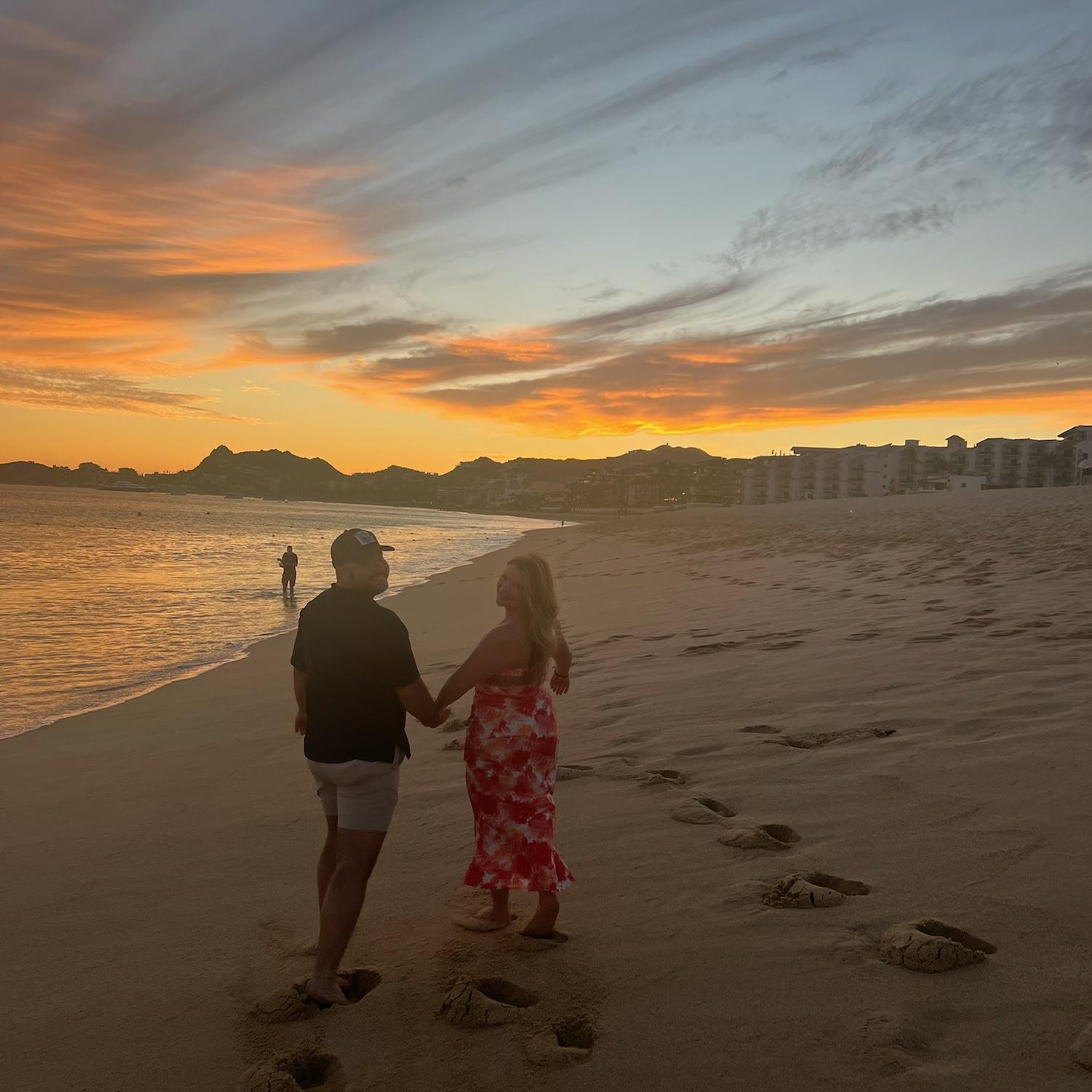 Right before he proposed