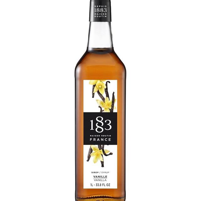 1883 Maison Routin - Vanilla Syrup - Made in France - Glass Bottle | 1 Liter (33.8 ounces)
