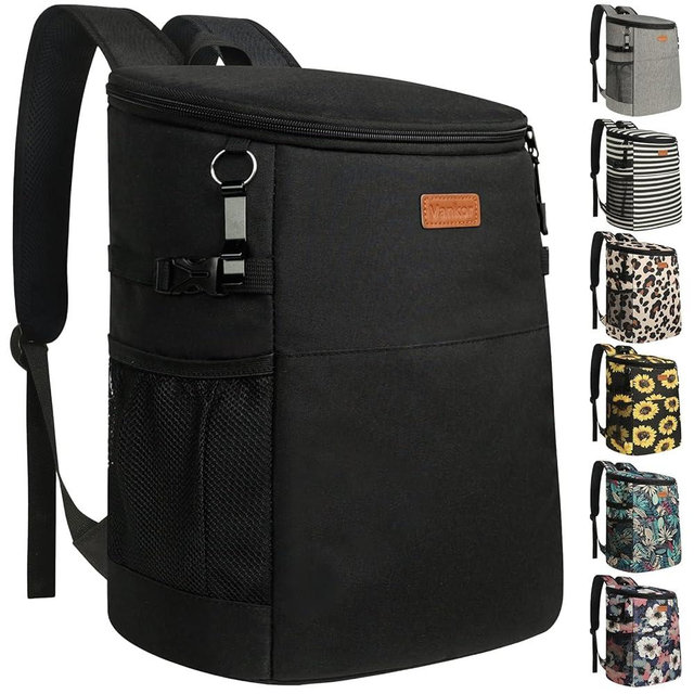 Camping Cooler Backpack 30 Cans, Soft Backpack Coolers Insulated Leak Proof Travel Cooler Bag Waterproof Lunch Picnic Beach Work Trip Thermal Bag Drink Beverage Beer Bag Cooler