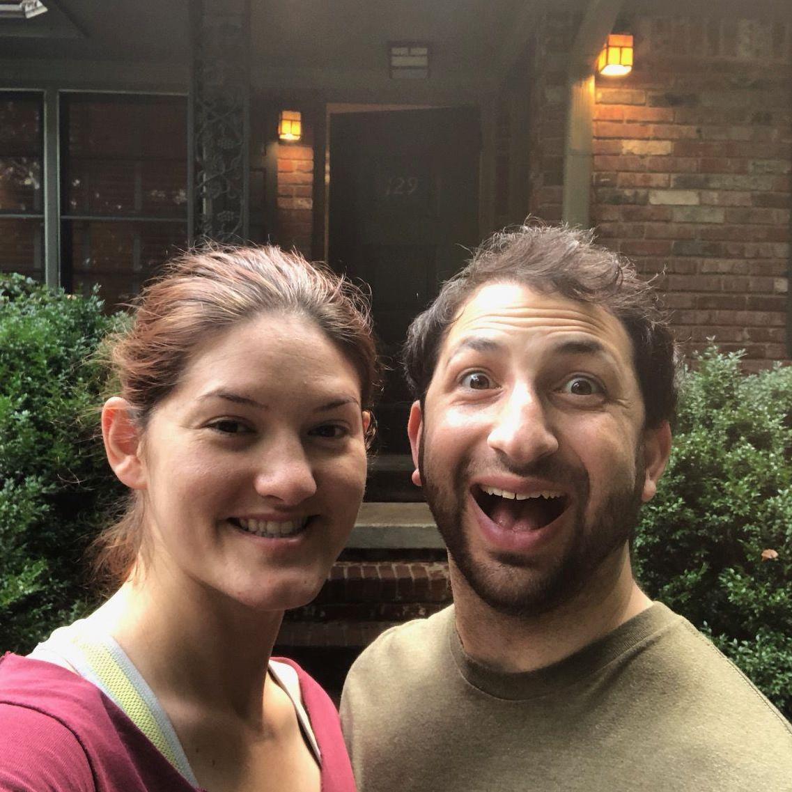 The day we moved into our house together.