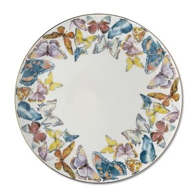 Floral Meadow Charger Plate, Butterfly