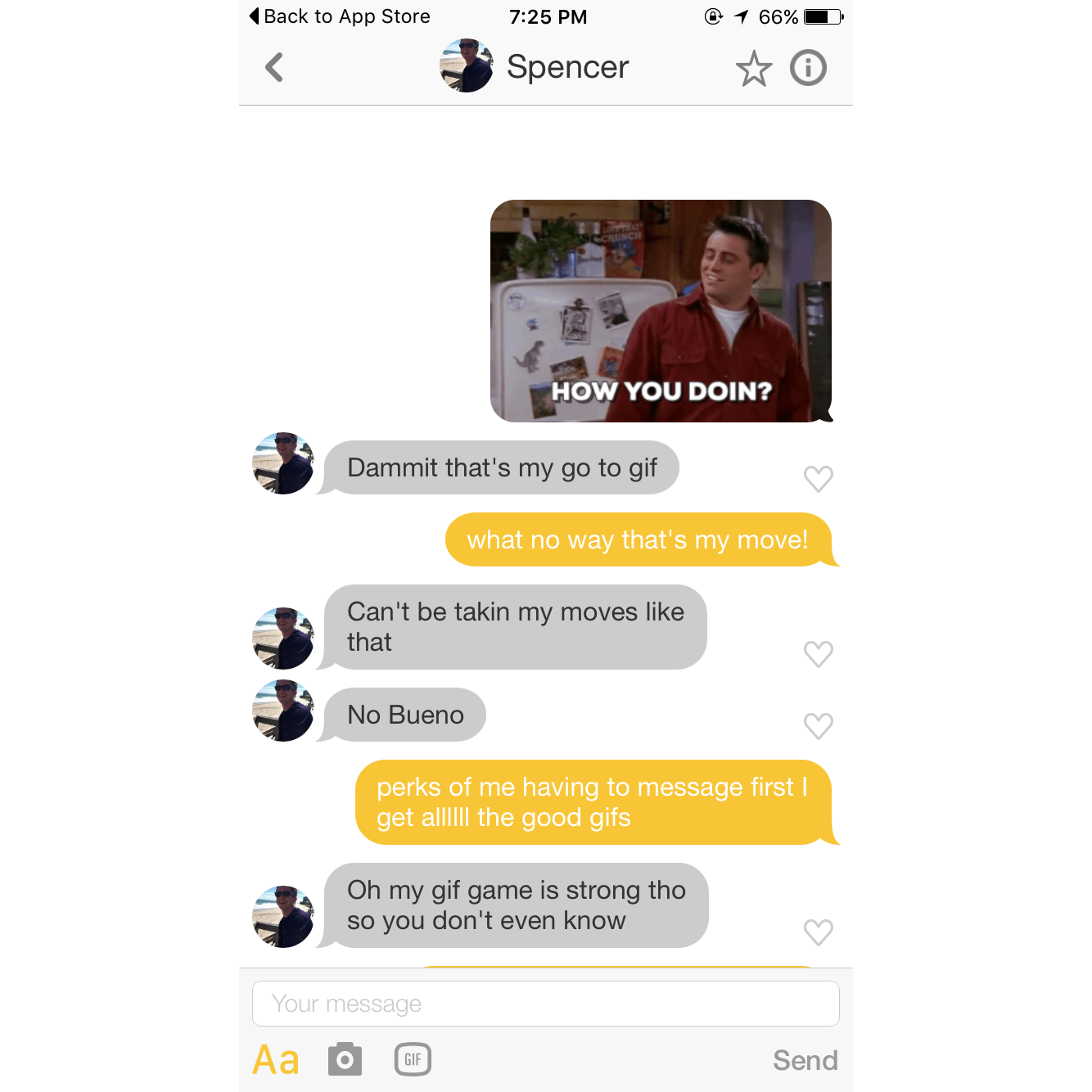 The messages that started it all!