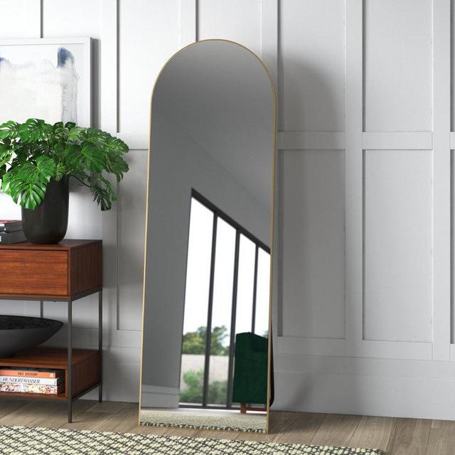 Greta Sleek Arched-Top Wall Mirror