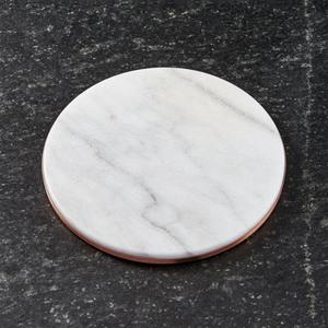 French Kitchen Marble and Copper Trivet