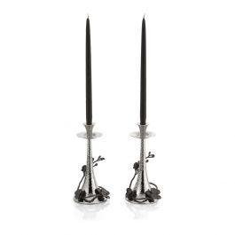 Black Orchid Candleholders
