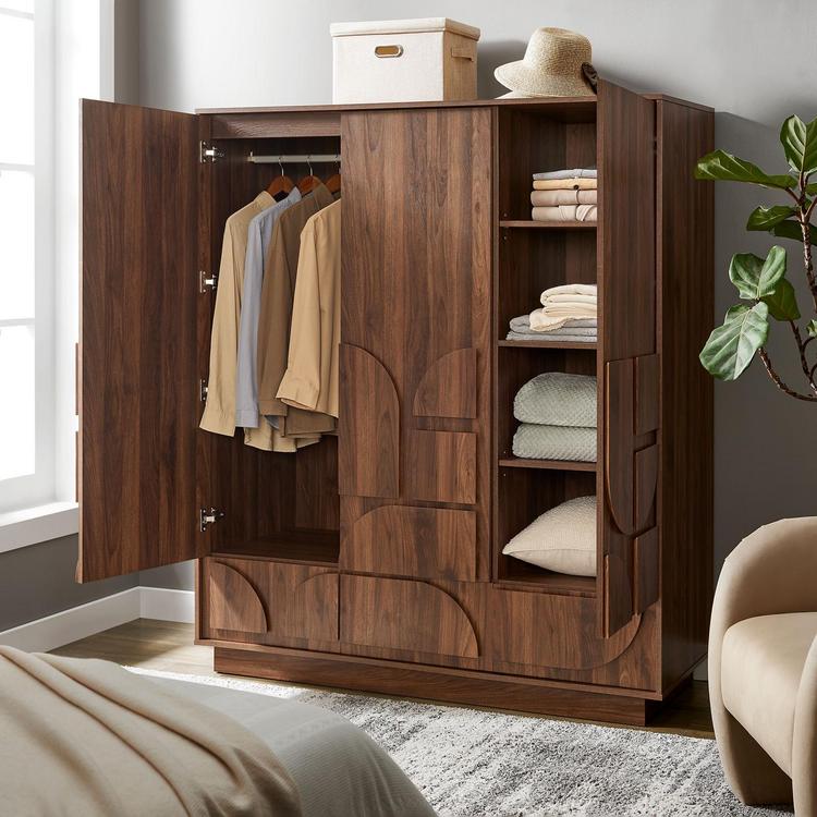 Modway, Bulwark 3-Door Wardrobe Closet | Zola