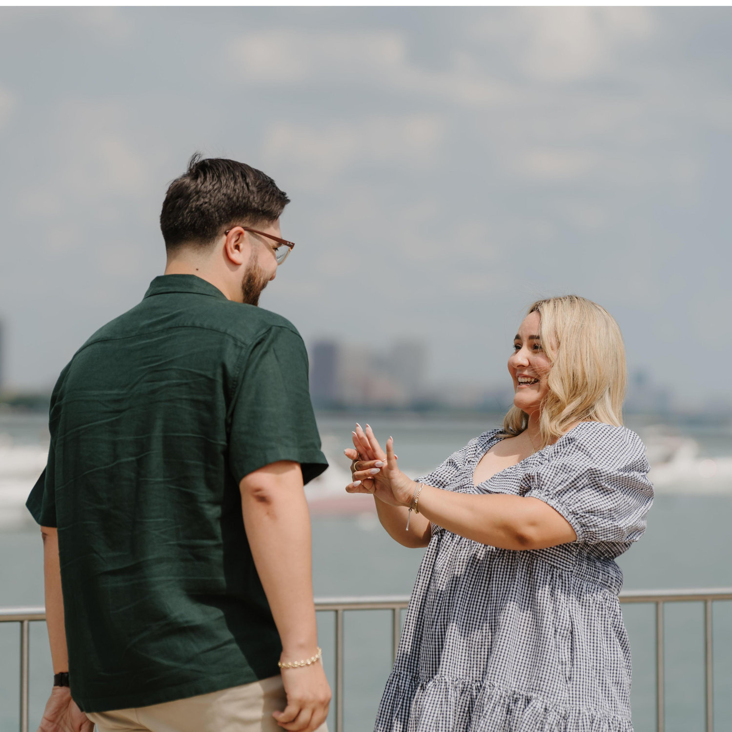 admiring the ring!