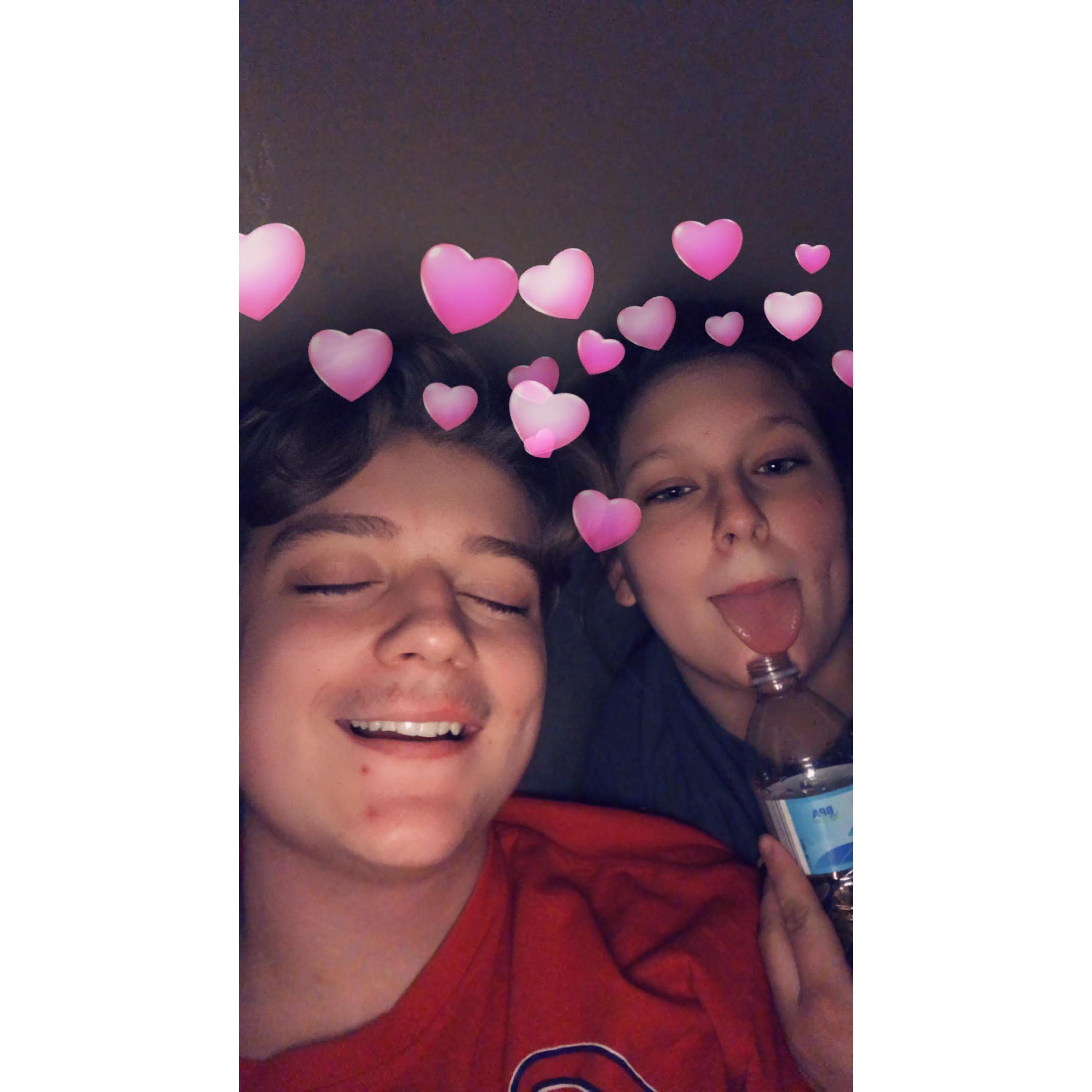 Our first photo together!