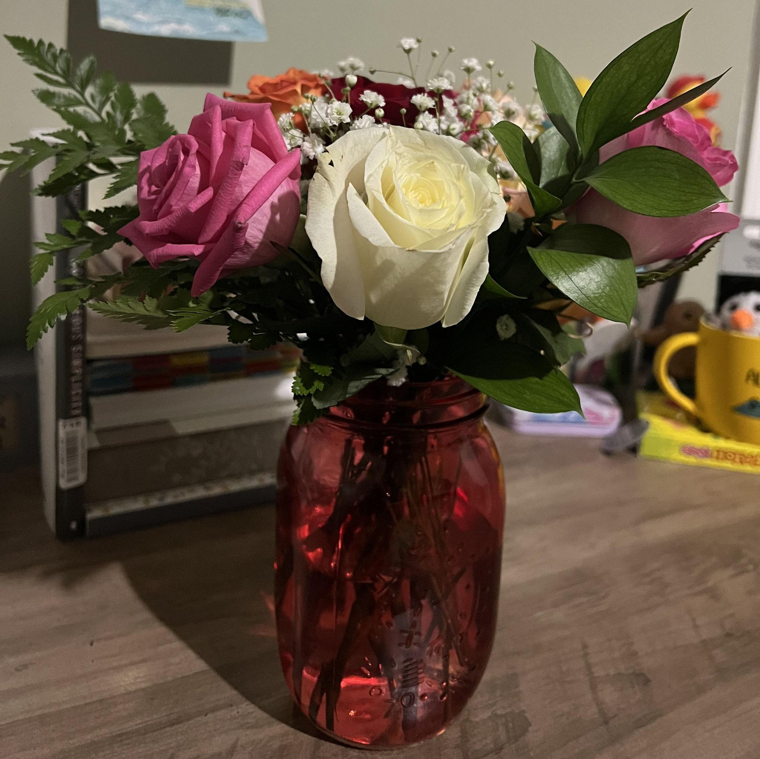 These are the flowers he got me when he asked me to be his girlfriend!!! 🥹