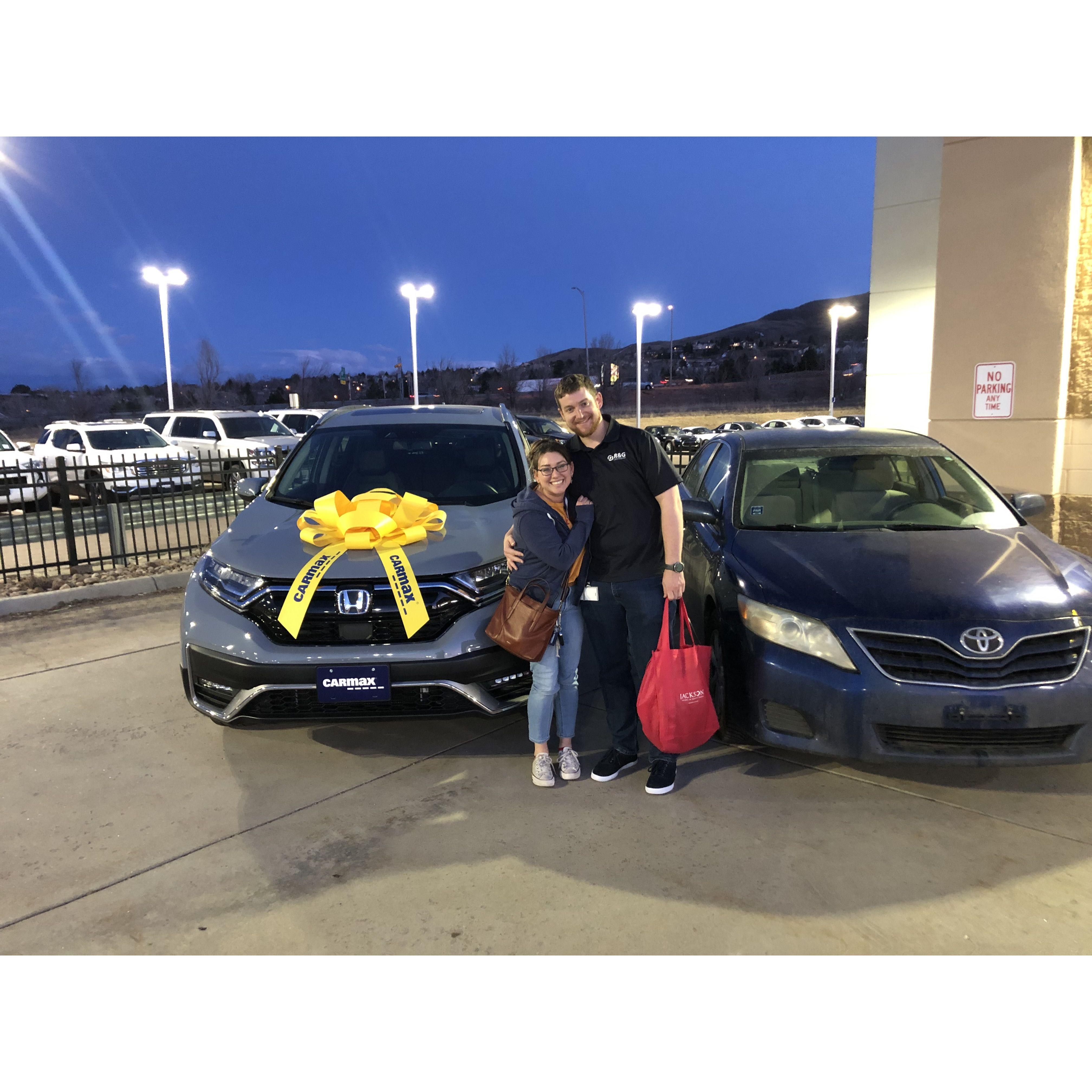 We said goodbye to my old car Viktor, and got our new one, Mrs. Weasley.. or as I like to call her, my Mollywobbles