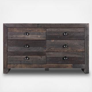 Vintage 6-Drawer Dresser