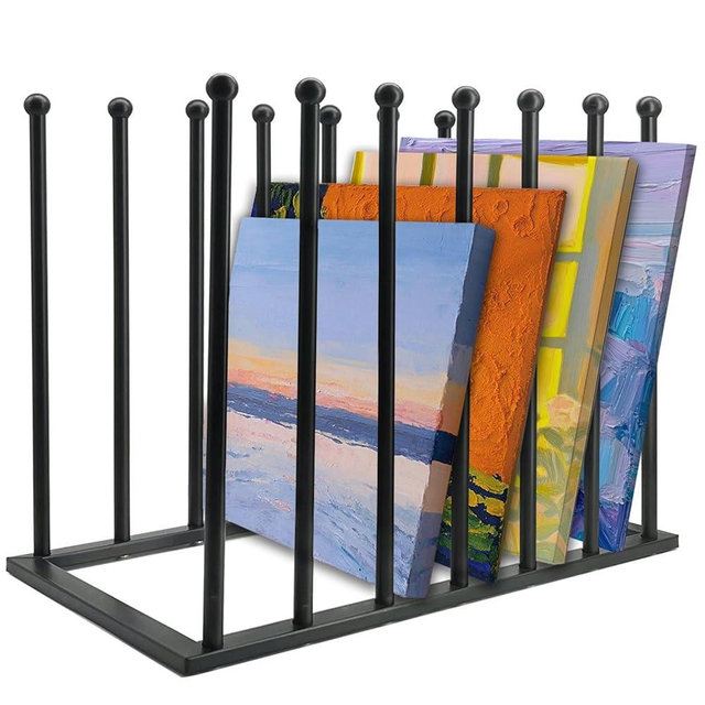 DBYANAN Art Storage Rack, Art Drying Rack, Art Canvas Organizer, Paint Display Rack Metal Easel Display Stands for Canvas Boards, Panels, Prints, Frames, Artworks, Gallery