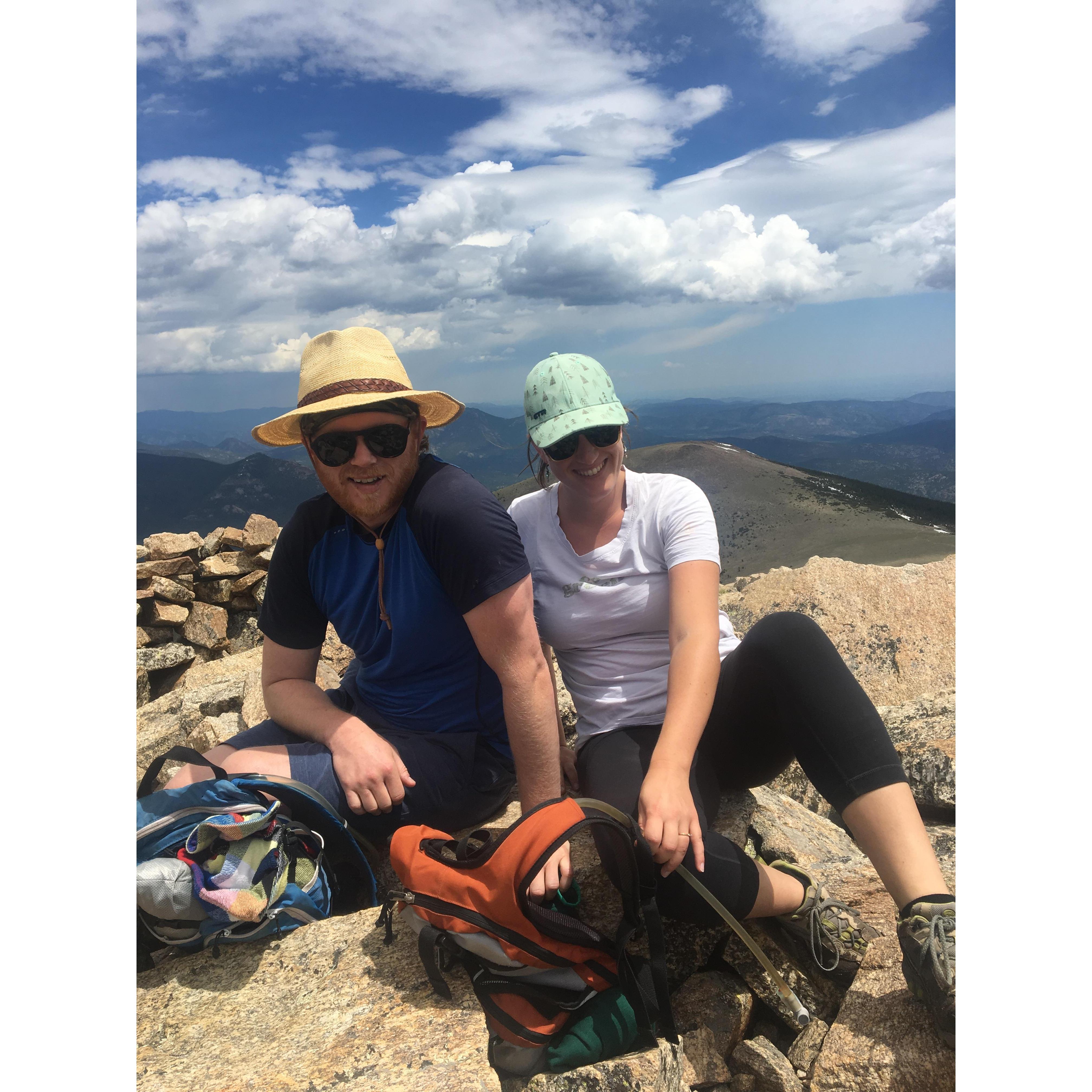Hiking outside of Rocky Mountain National Park