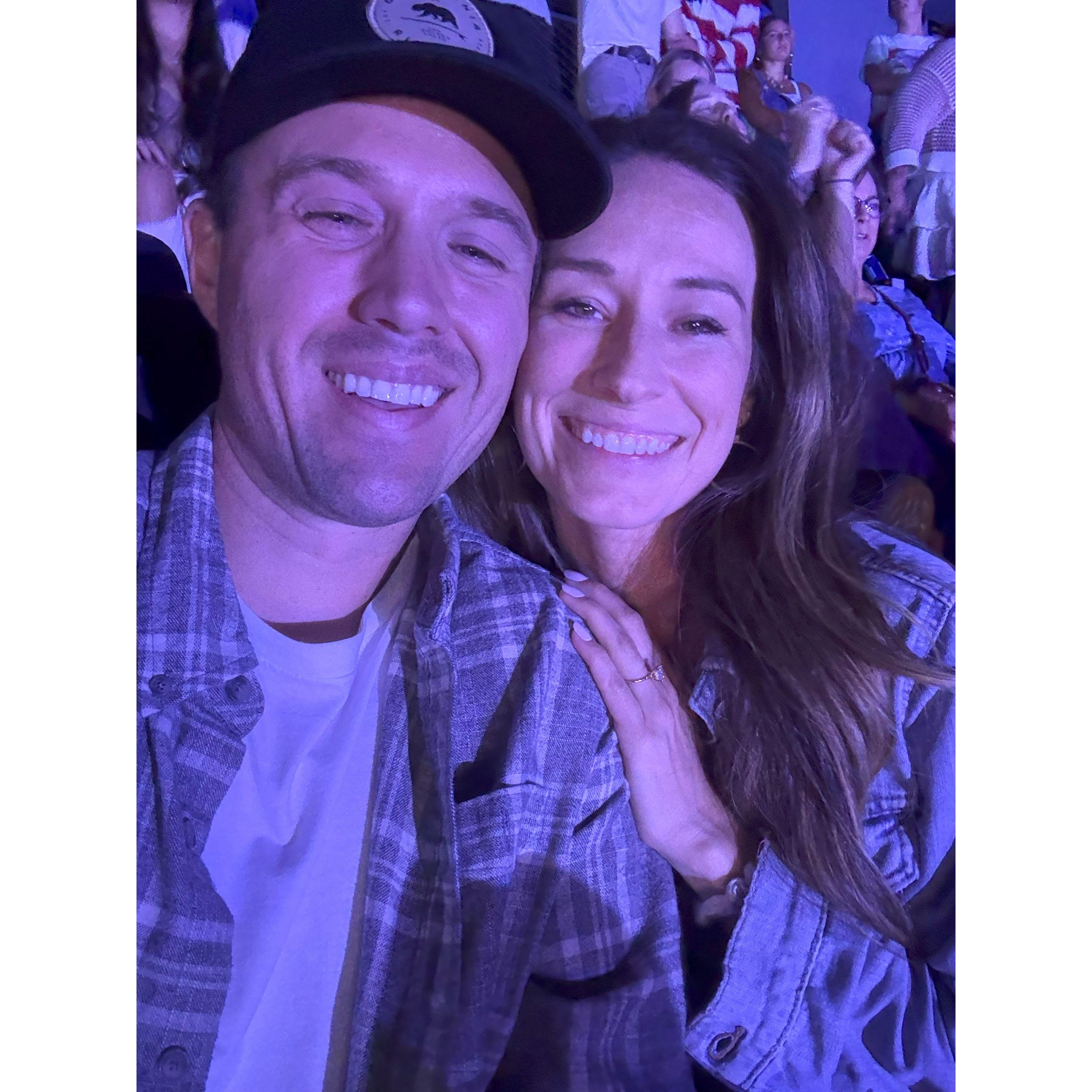 Our first concert. Country, of course