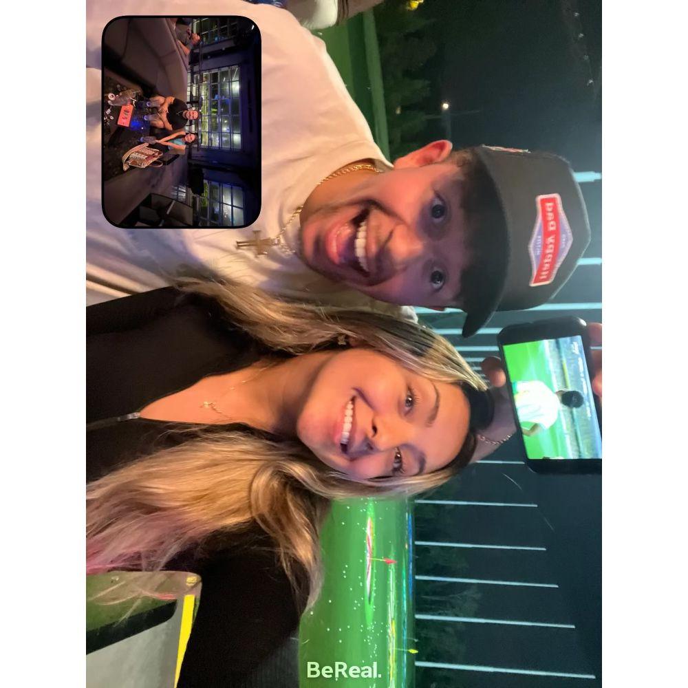 Playing top golf with Kristen and Thiago! We were trying to set them up hehe