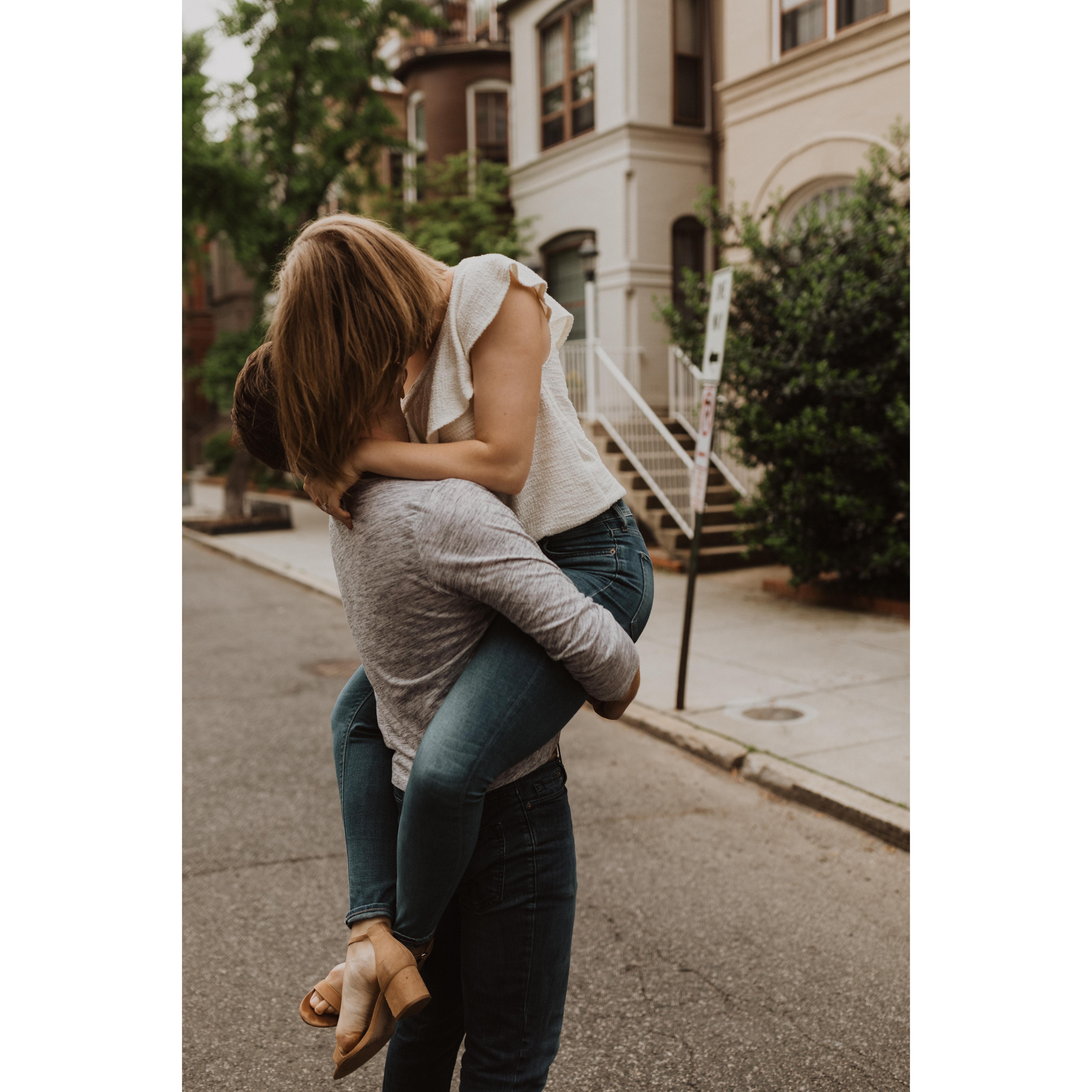 Outside our DC apartment, May 2019. Photo by Savannah Brown