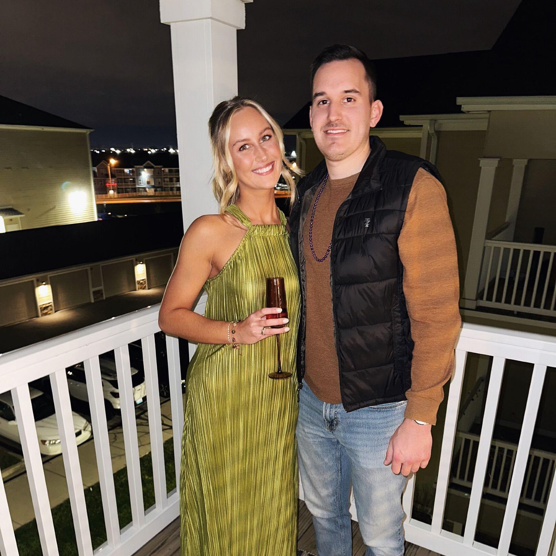 NYE 2023 - Our very first photo together and also the day Cameron met Alex's friends (Spoiler alert...they loved him!)