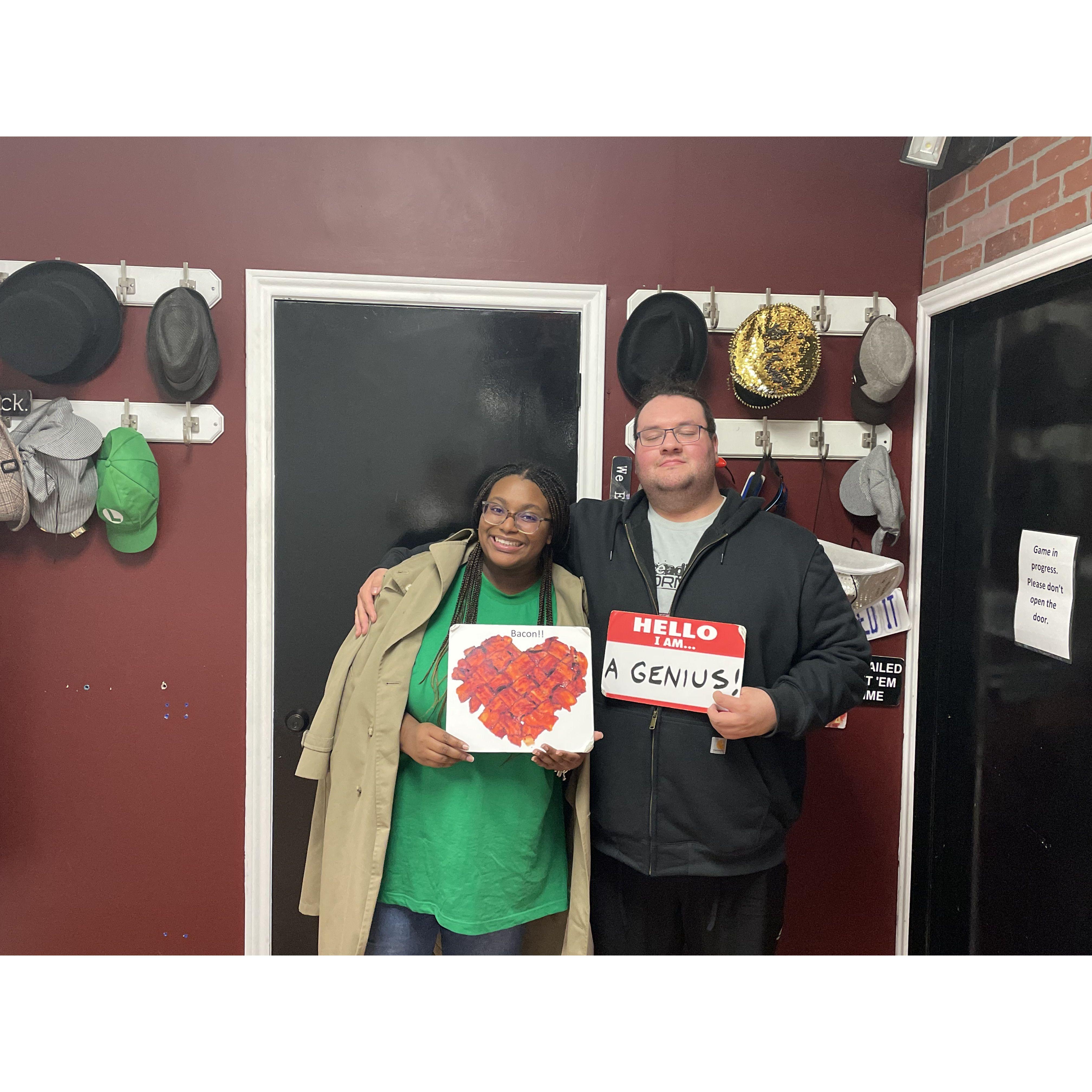 First escape room of the night 2024