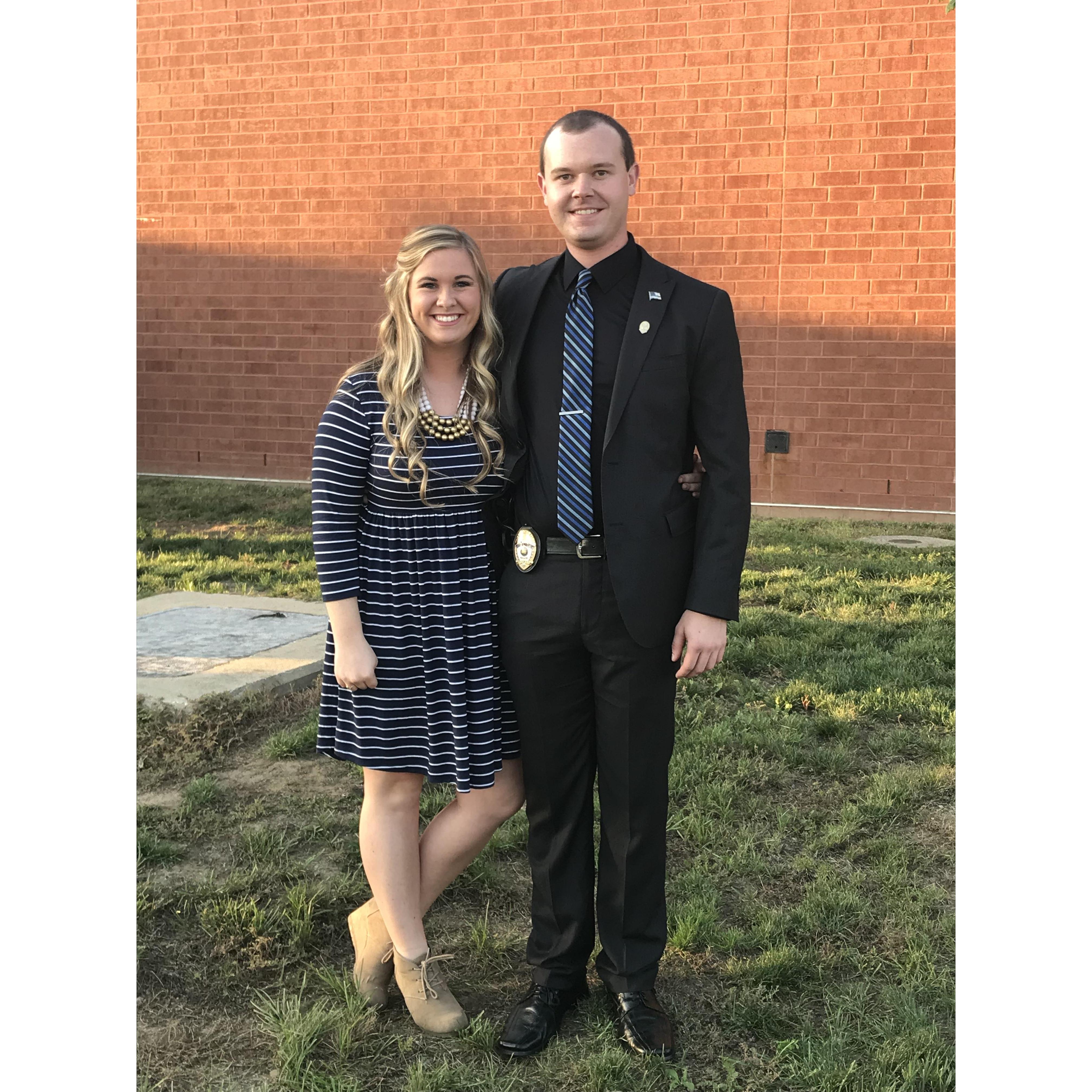 Chris’ graduation from the Indiana Law Enforcement Academy