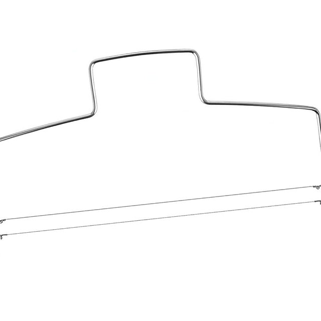 YOFAN Stainless Steel Cake Cutter Leveler, 13.3-Inch by 6.7-Inch Adjustable 2-Wire Layer Tool for Baking