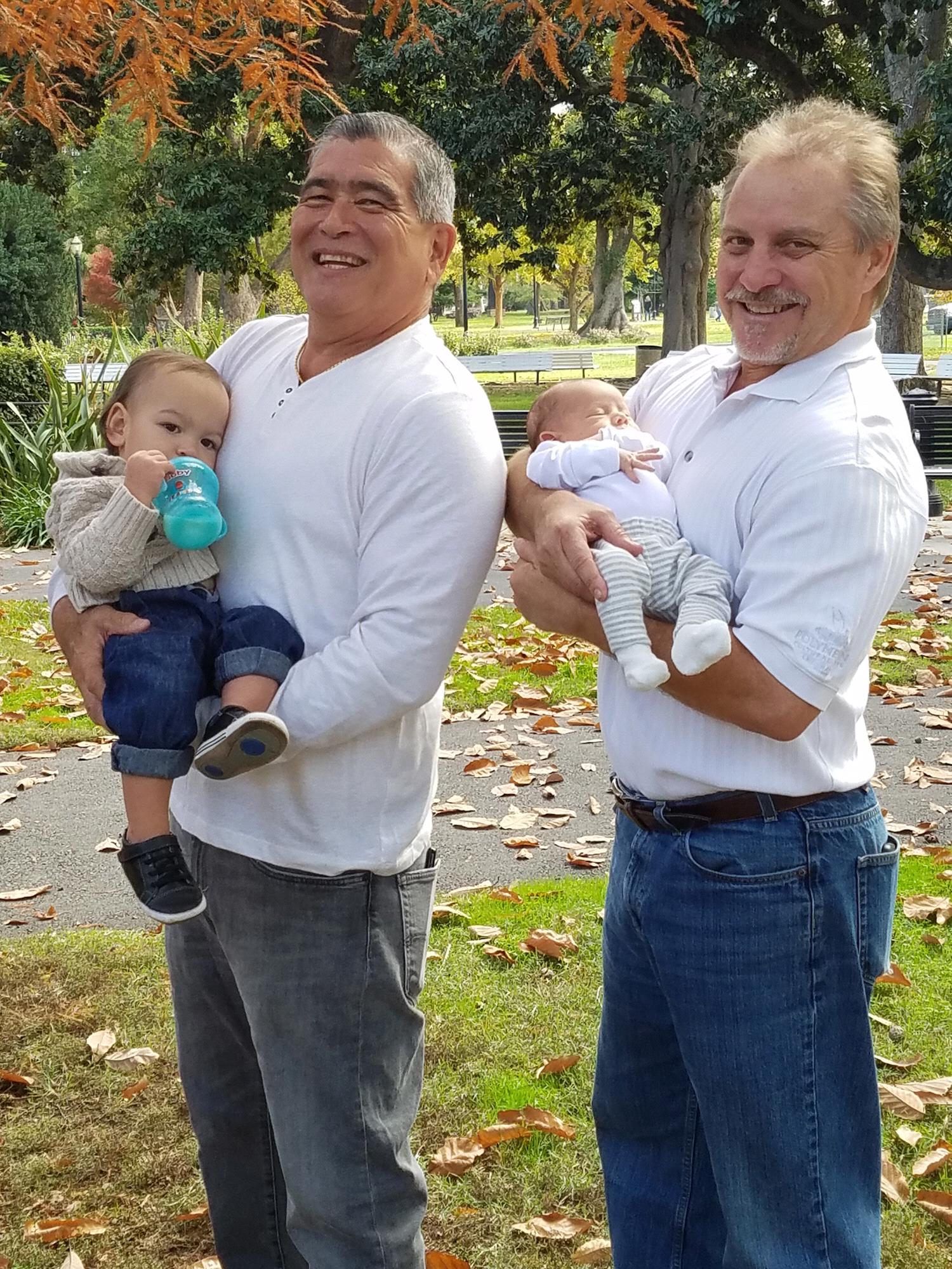 Grandpa’s with Lucas-1 and baby Wyatt 11/2017